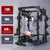 PMAX-4750 Kniebeugen-Trainingsgerät mit Doppelscheibenbeladung Fitness-Ausrüstungspaket