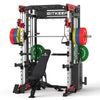 PMAX 5600 Smith Trainingsgerät Trainer Pro Komplettpaket für das Heim-Fitnessstudio