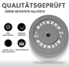 50mm Olympische Low-Bounce-Hantelscheiben mit farbigem Gummistoßfänger